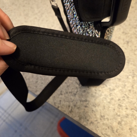 Rhinestone Studded Tumbler Holder with Strap - Picture 5 of 6